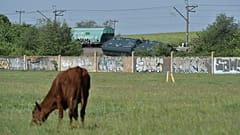 Train derailed in Crimea region.