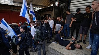 Szene aus der Jerusalemer Altstadt am 18. Mai 2023