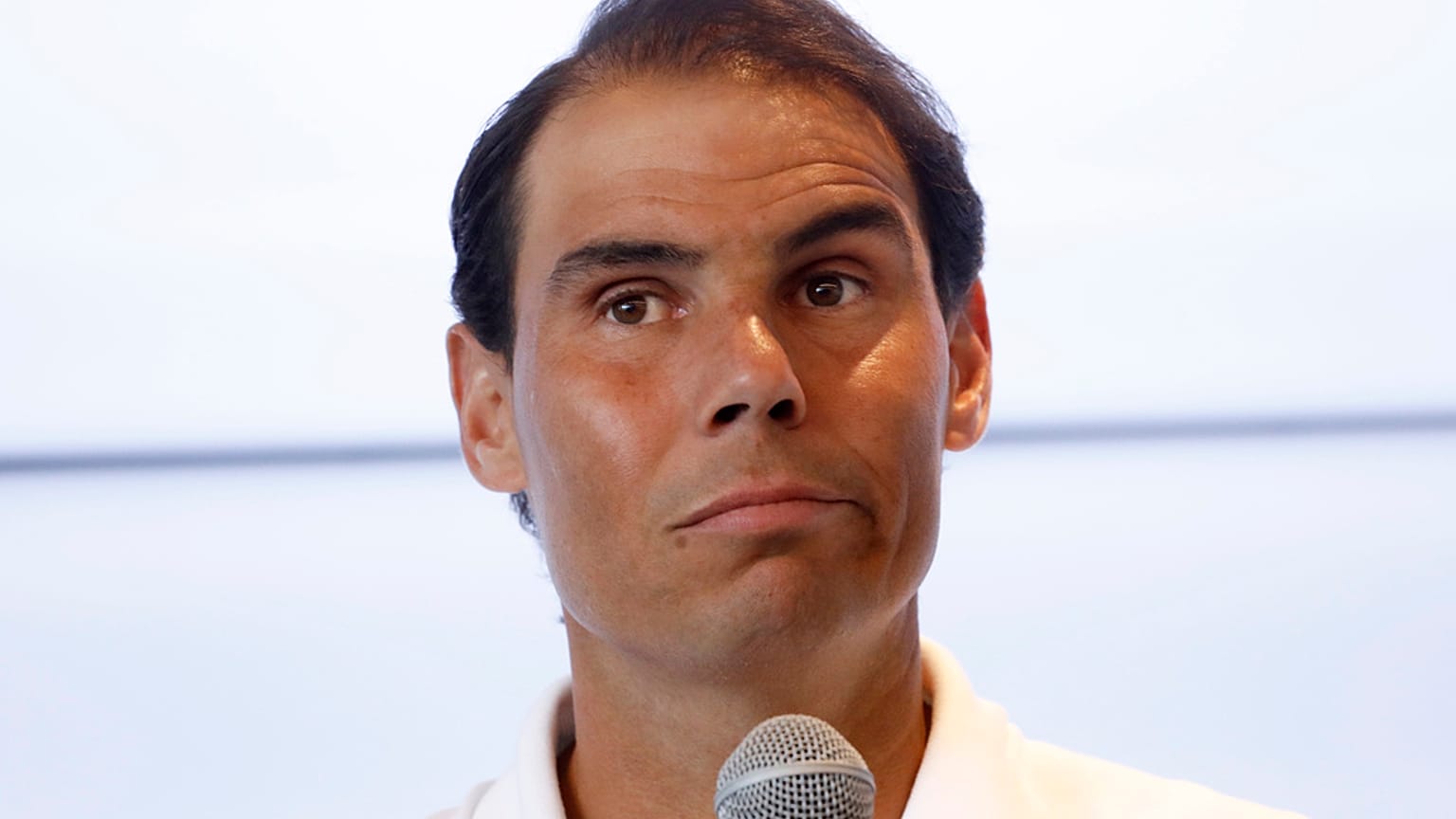 El tenista español, Rafa Nadal, en la rueda de prensa de este jueves 18 de mayo