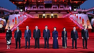 Staats- und Regierunschefs, z. T. mit Ehefrauen, die am Zentralasien-China-Gipfel in Xi'an teilnahmen.