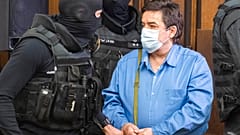 L'accusé Marian Kocner arrive à la Cour suprême à Bratislava, en Slovaquie, le mardi 15 juin 2021.