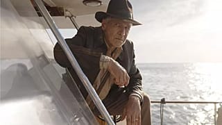 Harrison Ford in Indiana Jones and the Dial of Destiny - looking about as impressed as we were watching it at Cannes