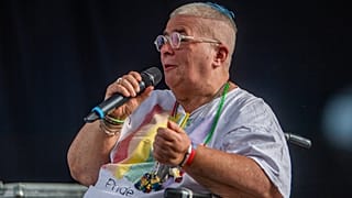 Lang Györgyi a Pride-on 2021-ben