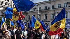 Moldova'nın başkenti Kişinev'de, AB yanlısı gösteriler