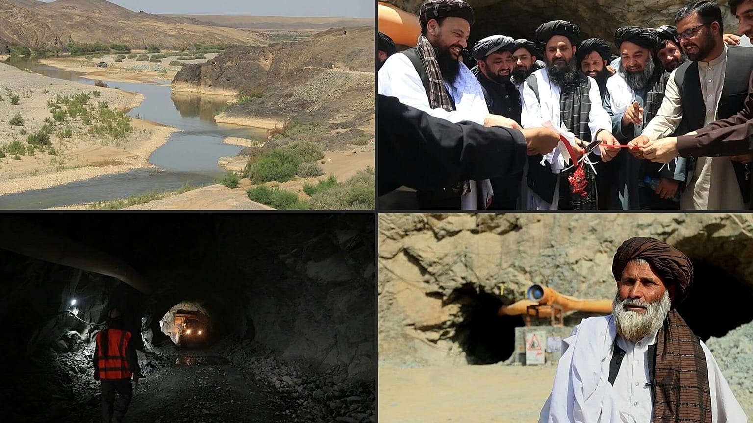 از سرگیری ساخت سد بر هیرمند با حضور مسئولان طالبان 