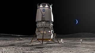 NASA'nın Artemis programı kapsamında astronotları Ay'a geri götürecek Blue Origin'e ait uzay aracı