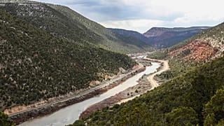 Der Colorado River führt Niedrigwasser, 12. April 2023