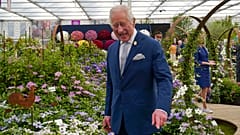 King of flowers - Charles at Chelsea flower show