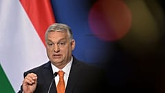 Der ungarische Ministerpräsident Viktor Orban gibt eine Pressekonferenz in Budapest 