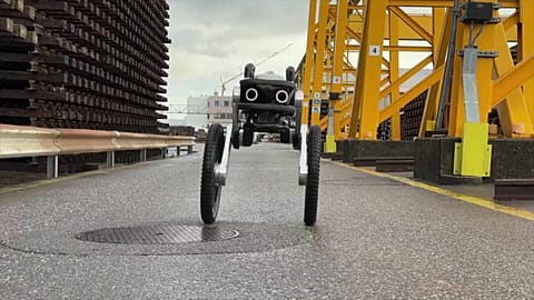 This robot security guard is on patrol in Switzerland