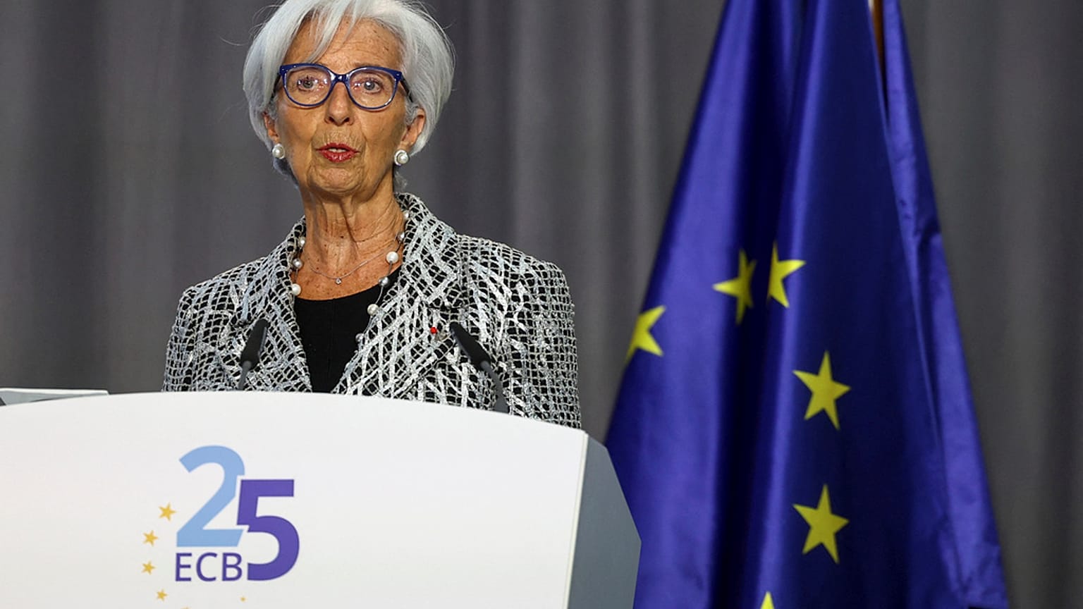 La présidente de la Banque centrale européenne Christine Lagarde, le 24 mai 2023, Francfort
