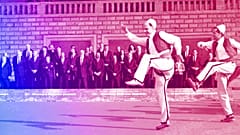 European Union and Western Balkan leaders watch a traditional dance performance during the EU-Western Balkans Summit, in Tirana, 6 December 2022