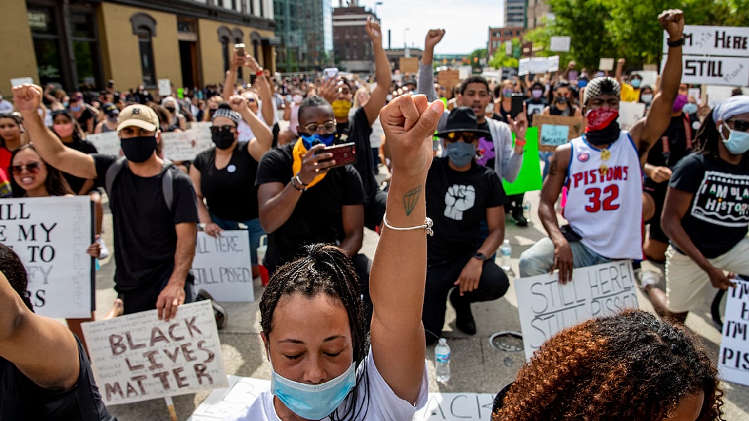 Black Lives Matter tüntetés - Minneapolis, 2020. június 3.
