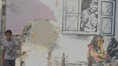 A mural in streets on Yemen.