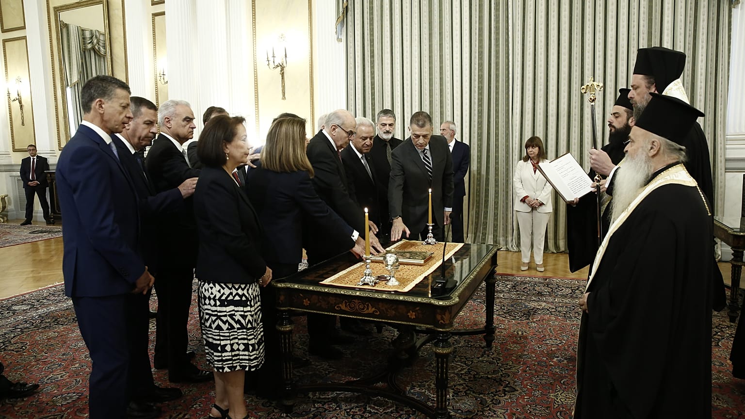 Ο υπηρεσιακός πρωθυπουργός της Ελλάδας Ιωάννης Σαρμάς