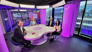 Méabh Mc Mahon con Javi Lopez, Karel Lanoo y Tamara Atienzar