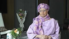 Ellen Johnson Sirleaf em entrevista à Euronews
