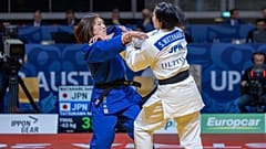 Momo Tatsukawa (l.) im Finale gegen ihre Landsfrau Seiko Watanabe