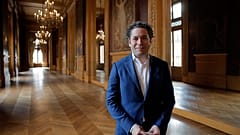 Dudamel poses at the Paris Opera after taking the post in 2021