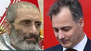 الکساندر دو کرو نخست وزیر بلژیک و اسدالله اسدی