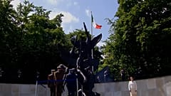 Церемония в мемориальном саду в Дублине, 28 мая 2023 года.