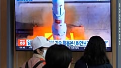 Один из запусков КНДР по южнокорейскому телевидению. 28 мая 2023 года