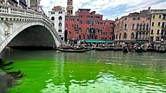 Der Canal Grande in Venedig - in grüner Farbe