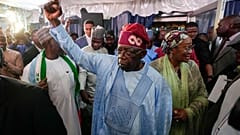 Bola Tinubu am 1. März 2023 in Abuja nach seinem Wahlsieg