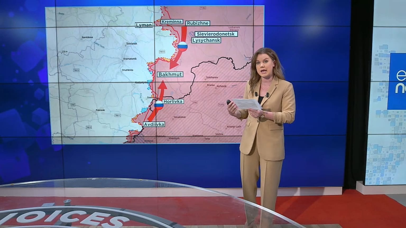 Sasha Vakulina erklärt die Lage an der Front in Bachmut