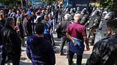 También hay manifestaciones en Zubin Potok y Leposavic.