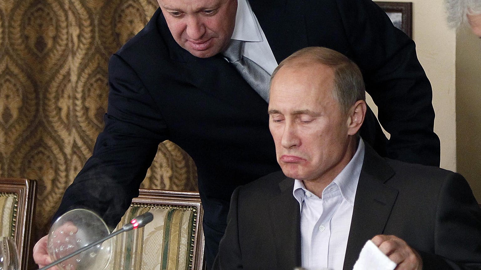 Prigozsin még Putyin elnök konyhafőnökeként, 2012.
