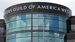 The Writers Guild of America West, WGA headquarters are seen in Los Angeles Tuesday, May 2, 2023. 