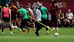 José Mourinho beim Abschlusstraining in Budapest am 30. Mai 2023