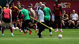 José Mourinho beim Abschlusstraining in Budapest am 30. Mai 2023