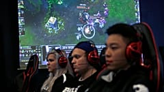 An esports team in Chicago in 2018 playing the game "League of Legends," one of the most popular esports in the world.