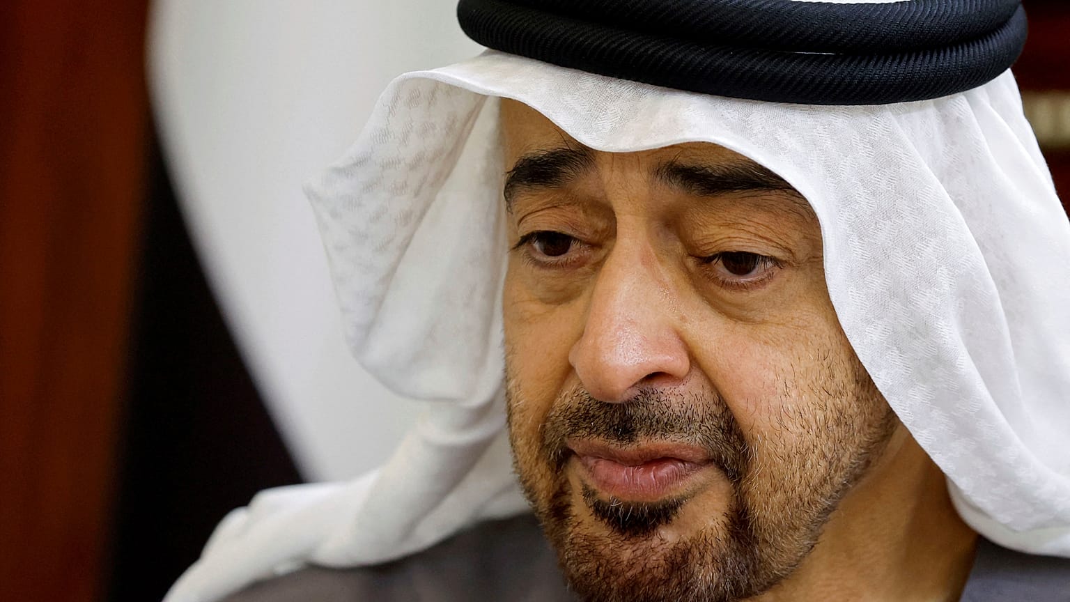 رئيس دولة الإمارات العربية الشيخ محمد بن زايد آل نهيان في أبو ظبي.