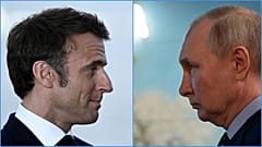 Emmanuel Macron és Vlagyimir Putyin