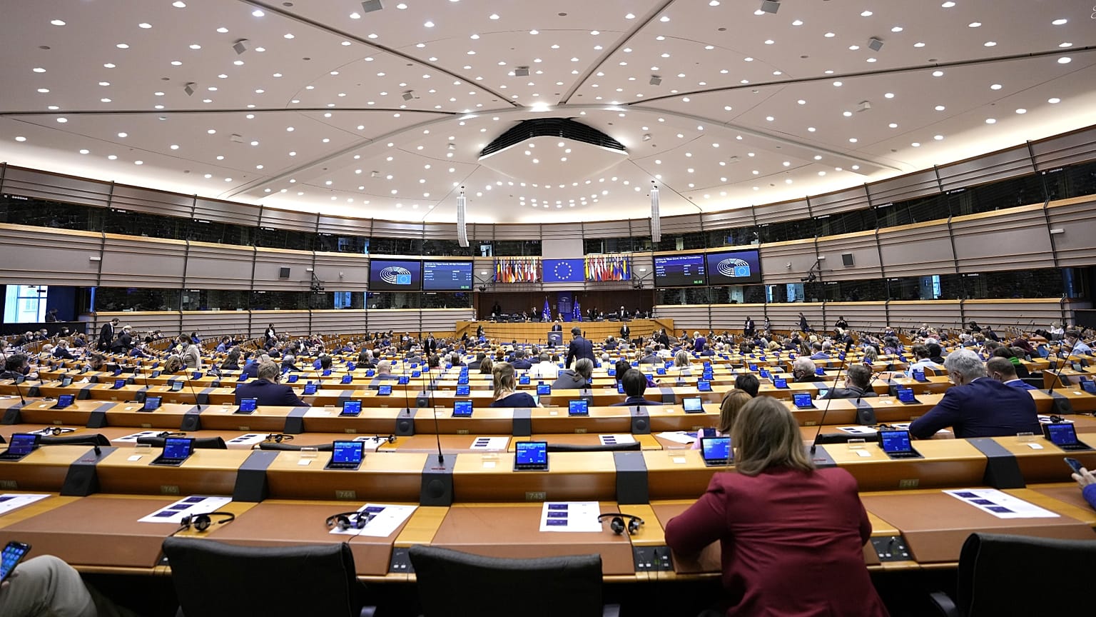 Az Európai Parlament brüsszeli ülésterme