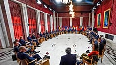 Vista general durante una reunión de los ministros de Asuntos Exteriores de la OTAN en Oslo, el 1 de junio de 2023.