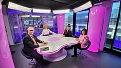 Méabh Mc Mahon con Juan Ignacio González Bastero, Isabel García Muñoz y Teresa Küchler,