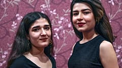 نورشين وبروين صالح في أربيل شمال العراق.