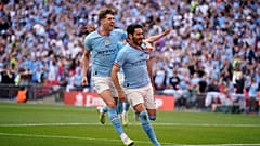 İlkay Gündoğan rekor sürede attığı gol sevincini yaşarken