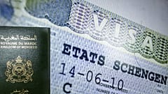 Schengen vizesine sahip bir Fas pasaportu (arşiv)