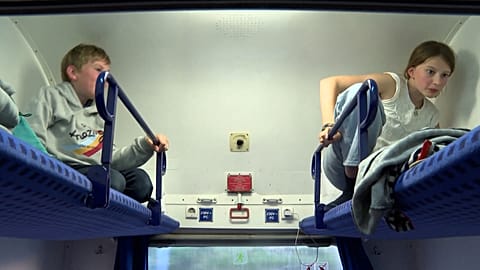 All abord the night train from Brussels to Berlin. June 5, 2023