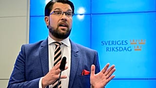Jimmie Åkesson, a Svéd Demokraták vezetője