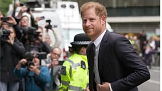 الأمير هاري يصل إلى المحكمة العليا في لندن، 6 يونيو 2023.