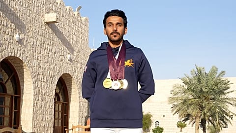 Bader became the first Qatari to win a gold medal in horseback archery in a major tournament