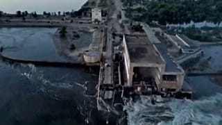 Explosão na barragem ucraniana de Karkhovka