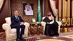 بلينكن خلال اللقاء مع بن سلمان