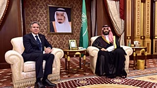 بلينكن خلال اللقاء مع بن سلمان